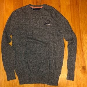 Superdry gray cable knit sweater